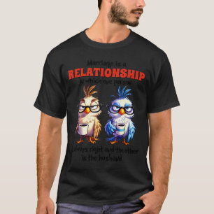 Camiseta Diseño de relación de matrimonio que una persona