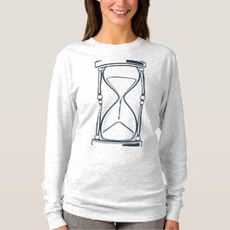 Camiseta Diseño de reloj de arena en momentos incansables"