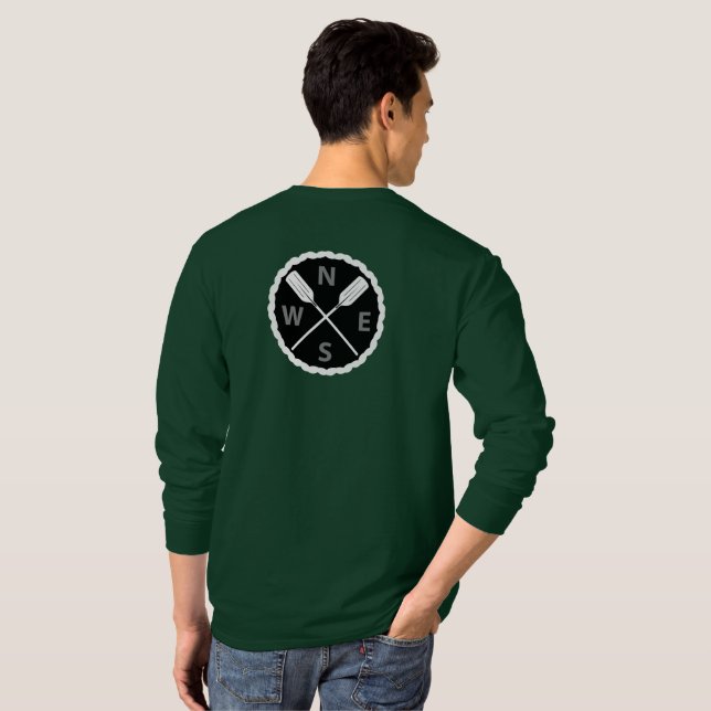 Camiseta Diseño de remo en el Explorador - Larga durmiente  (Reverso completo)