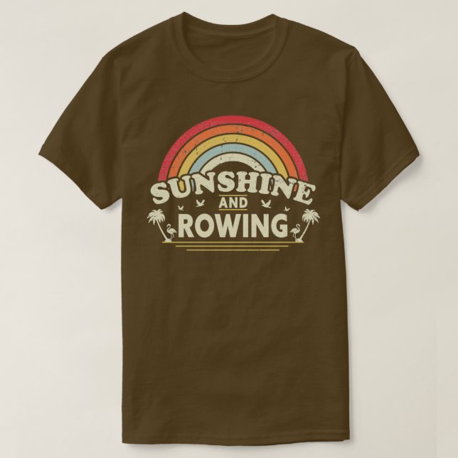 Camiseta Diseño de remo Sunshine para hombres o mujeres ret (Diseño del anverso)