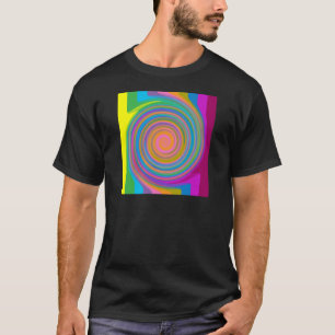 Camiseta Diseño de remolinos coloridos