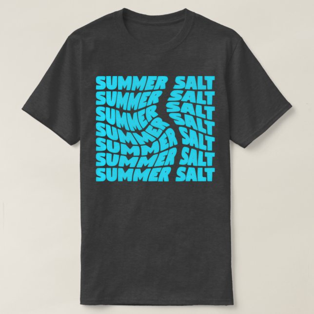 Camiseta diseño de remolinos salinos de verano (Diseño del anverso)