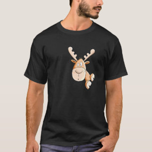 Camiseta Diseño de renos de avena para animales salvajes