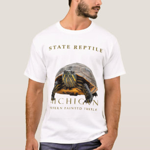 Camiseta Diseño de reptil de tortuga pintada de MI