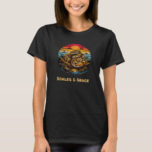 Camiseta Diseño de reptil elegante para admiradores de serp