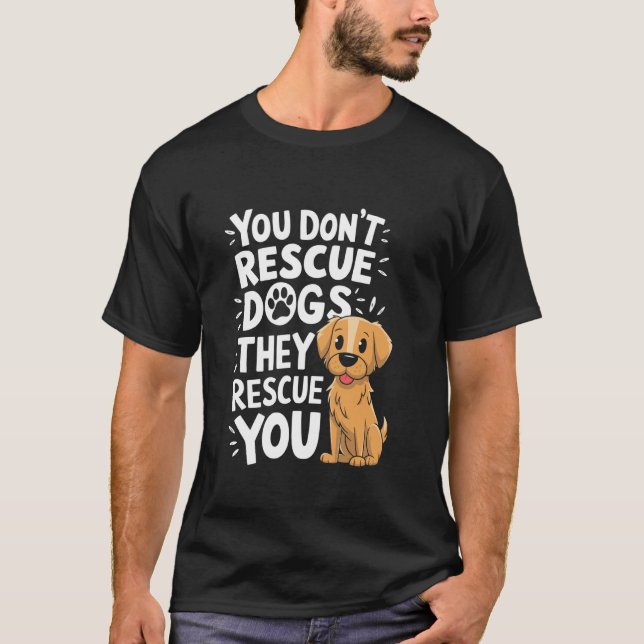 Camiseta Diseño de rescate de animales Refugio de rescate d (Anverso)