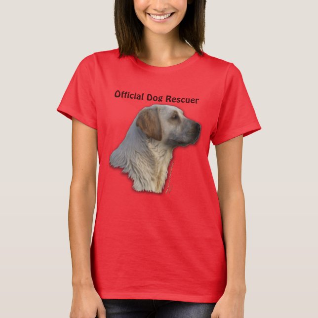 Camiseta Diseño de rescate de Mascota amante del perro de G (Anverso)