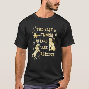 Camiseta Diseño de rescate y adopción de mascotas