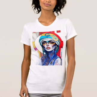 Camiseta Diseño de retrato abstracto