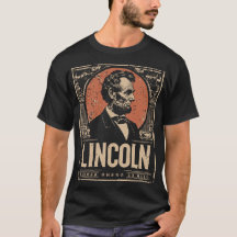 Diseño de retrato de Abraham Lincoln President Vin