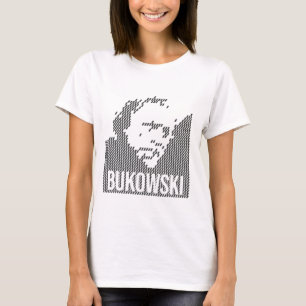 Camiseta diseño de retrato de Charles Bukowski