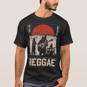 Camiseta Diseño de ritmos musicales de Isla de Banda de Reg