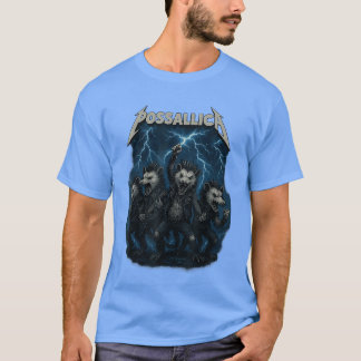 Camiseta Diseño de roca de zarigüeya possum divertido para