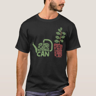 Camiseta Diseño de rock alternativo para árboles plásticos 