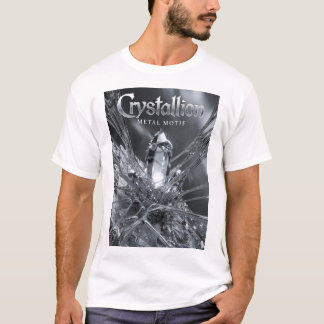Camiseta diseño de rock and roll plateado