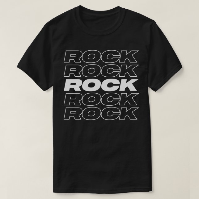 Camiseta diseño de rock audaz (Diseño del anverso)