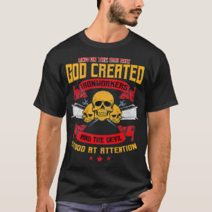 Camiseta Diseño de Rodbuster Metalizado de Ironworker En La