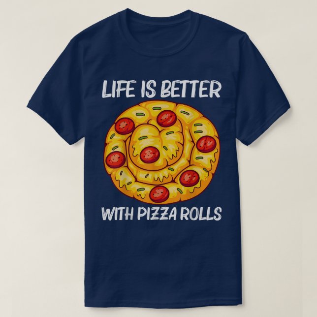 Camiseta Diseño De Rollo De Pizza Cute Para Hombres Pizza S (Diseño del anverso)