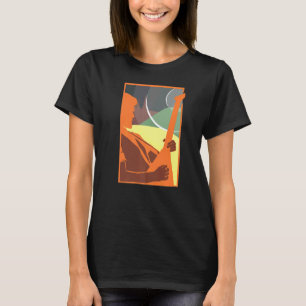 Camiseta Diseño de rollo retro asombroso Rockstar N' Roll P