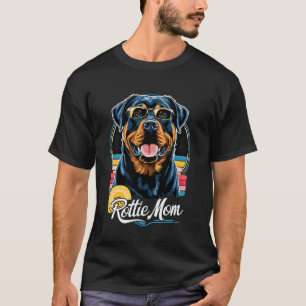 Camiseta Diseño de Rottweiler lindo para mujeres Rottie mam