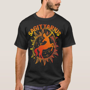 Camiseta Diseño de Rótulo Sagittarius Zodiac