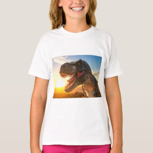 Camiseta diseño de rugido de T-Rex