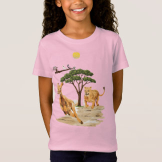Camiseta diseño de safari de vida silvestre africana león c