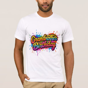 Camiseta Diseño de Salpicaduras de Pintura Coloridas para e