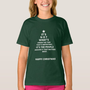 Camiseta Diseño de saludo de navidades
