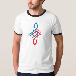 Camiseta Diseño de saludo simple y feliz para amigos