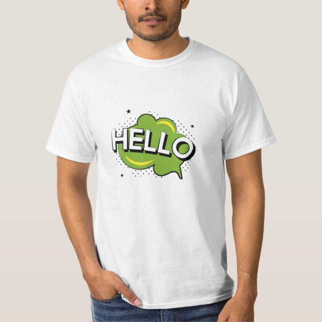 Camiseta Diseño de saludos (Anverso)