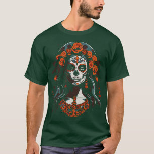 Camiseta diseño de santa muerte