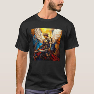 Camiseta Diseño de Santos Católicos del Arcángel San Miguel