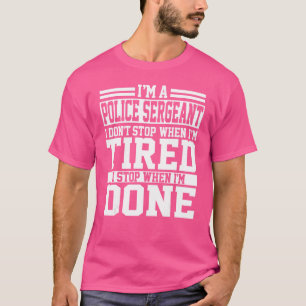 Camiseta Diseño de sargento mayor de policía Apparthi