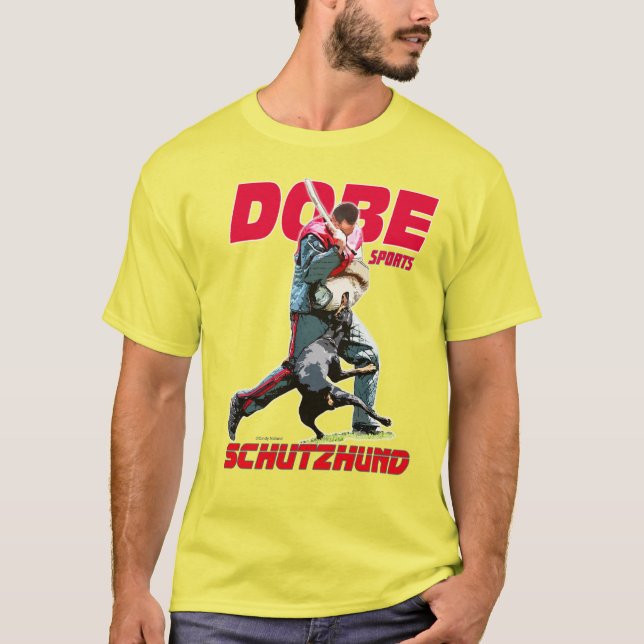 Camiseta Diseño de Schutzhund del Pinscher del Doberman (Anverso)