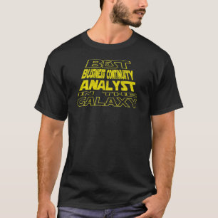Camiseta Diseño de segundo plano del espacio de los analist