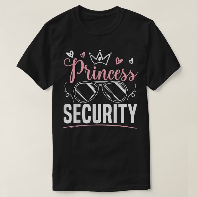 Camiseta Diseño de seguridad de princesas para un equipo Gr (Diseño del anverso)