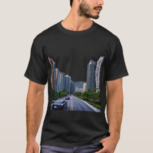Camiseta Diseño de selva urbana - Mezcla de ciudad y natura