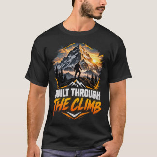 Camiseta Diseño de senderismo de montaña construido a travé