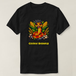 Camiseta Diseño de serpiente reptil majestuosa belleza enro