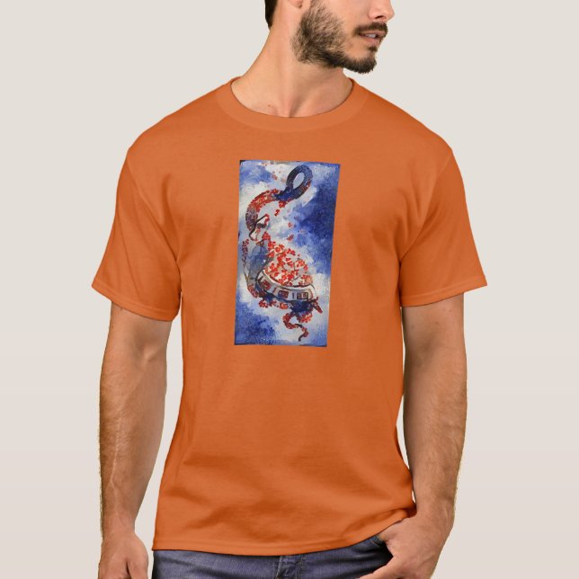 Camiseta Diseño de serpientes y tortugas de qigong -  (Anverso)