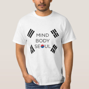 Camiseta Diseño de Seul del cuerpo de la mente