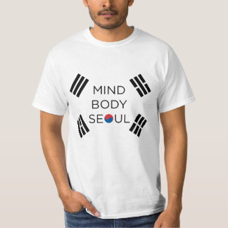 Camiseta Diseño de Seul del cuerpo de la mente