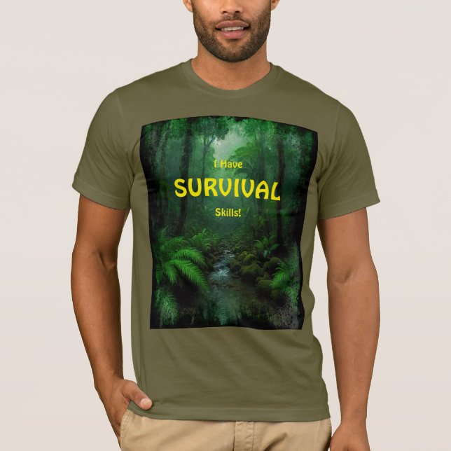 Camiseta Diseño de SHTF para supervivientes de habilidades  (Anverso)