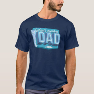 Camiseta Diseño de signos de neón de Worlds Greatest Dad