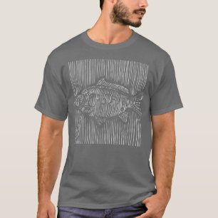 Camiseta Diseño de silhouette de peces para hombres mujeres
