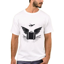 Diseño de silueta negra en una maleta de viaje