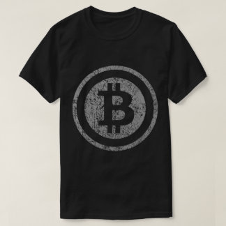 Camiseta Diseño de símbolo de Bitcoin Grunge