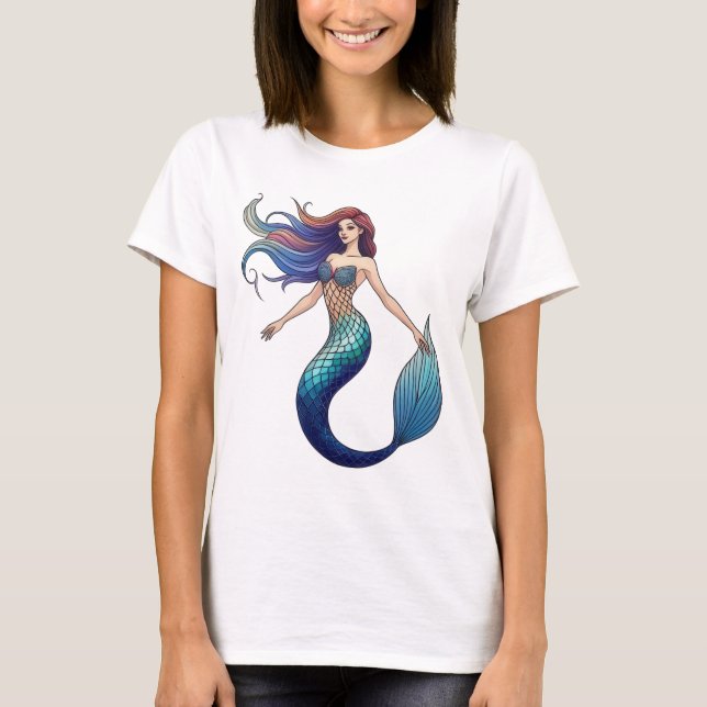 Camiseta Diseño de Sirenas de Mesmerización (Anverso)