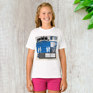Camiseta Diseño de sitio web Retro Y2K Blue Grunge